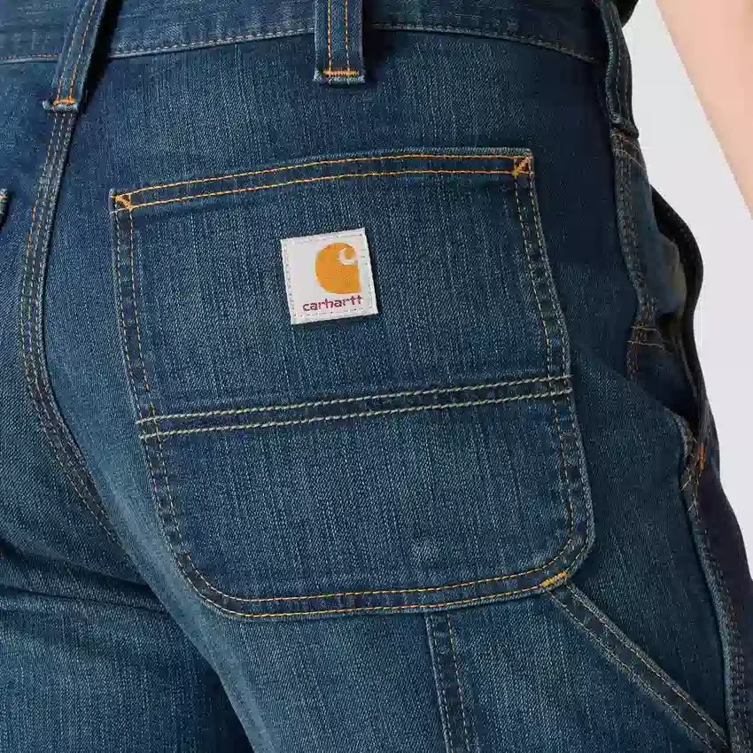 Relaxed Straight Rugged Flex-arbejdsjeans til mænd