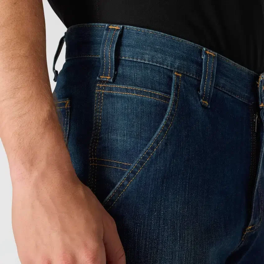 Relaxed Straight Rugged Flex-arbejdsjeans til mænd