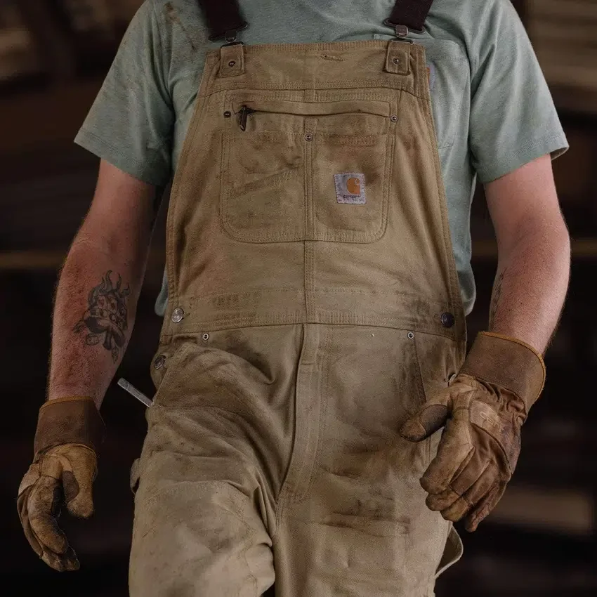 Rigby-overalls i lærred med afslappet pasform til mænd