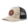 Ripstop-trucker-kasket med camouflagemønster og netbagside