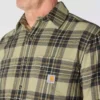 Rugged Flex™ afslappet pasform, mellemkraftig flannel, skjorte med lange ærmer og terner