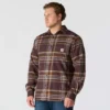Rugged Flex™ afslappet pasform, mellemkraftig flannel, skjorte med lange ærmer og terner