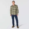 Rugged Flex™ afslappet pasform, mellemkraftig flannel, skjorte med lange ærmer og terner