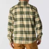 Rugged Flex™ afslappet pasform, mellemkraftig flannel, skjorte med lange ærmer og terner