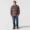 Rugged Flex™ afslappet pasform, mellemkraftig flannel, skjorte med lange ærmer og terner