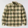 Rugged Flex™ afslappet pasform, mellemkraftig flannel, skjorte med lange ærmer og terner