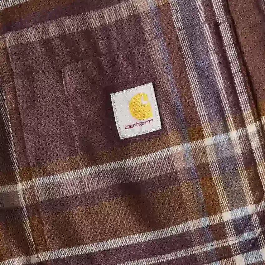 Rugged Flex™ afslappet pasform, mellemkraftig flannel, skjorte med lange ærmer og terner