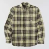 Rugged Flex™ afslappet pasform, mellemkraftig flannel, skjorte med lange ærmer og terner