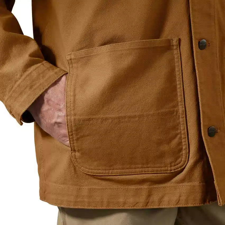 Rugged Flex-Chore Coat til mænd i løs pasform af strækbar bomuldsduck
