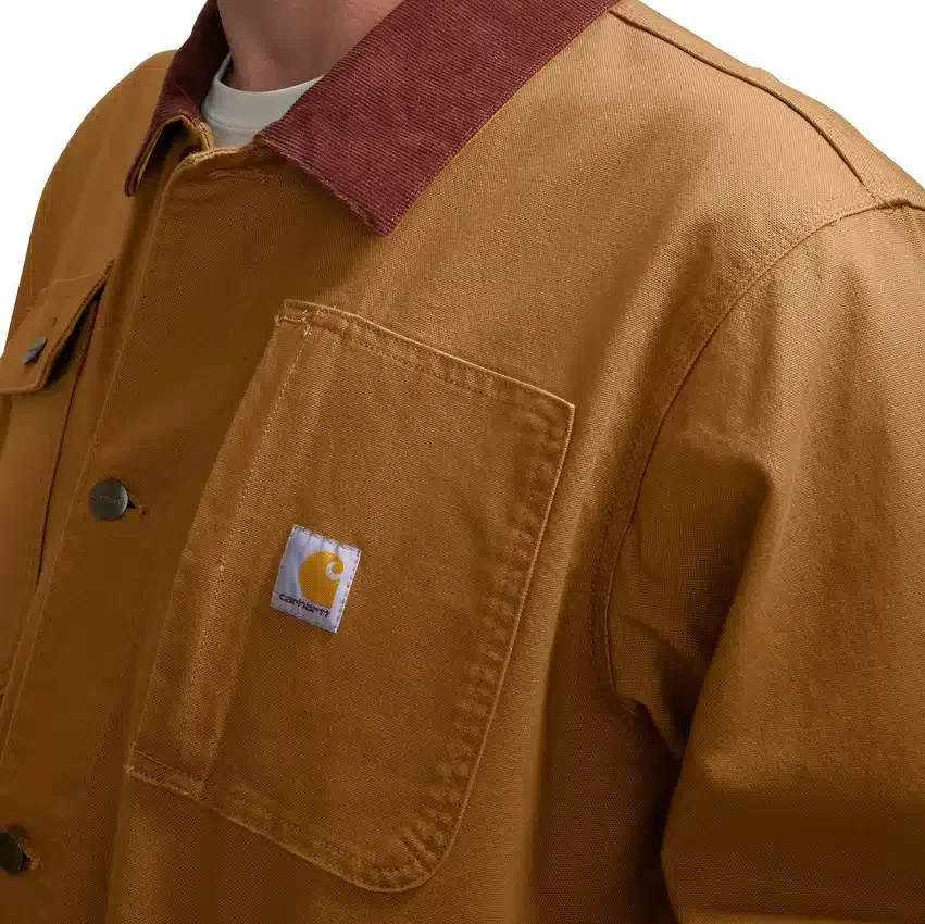 Rugged Flex-Chore Coat til mænd i løs pasform af strækbar bomuldsduck
