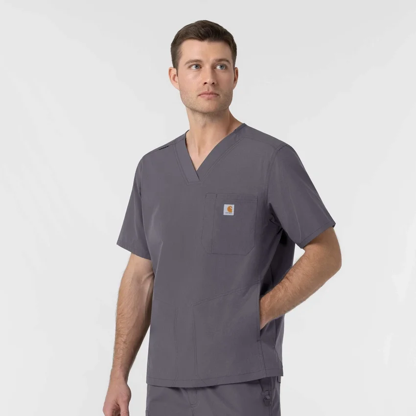 Rugged Flex Fld Ripstop-kittelbluse med V-hals