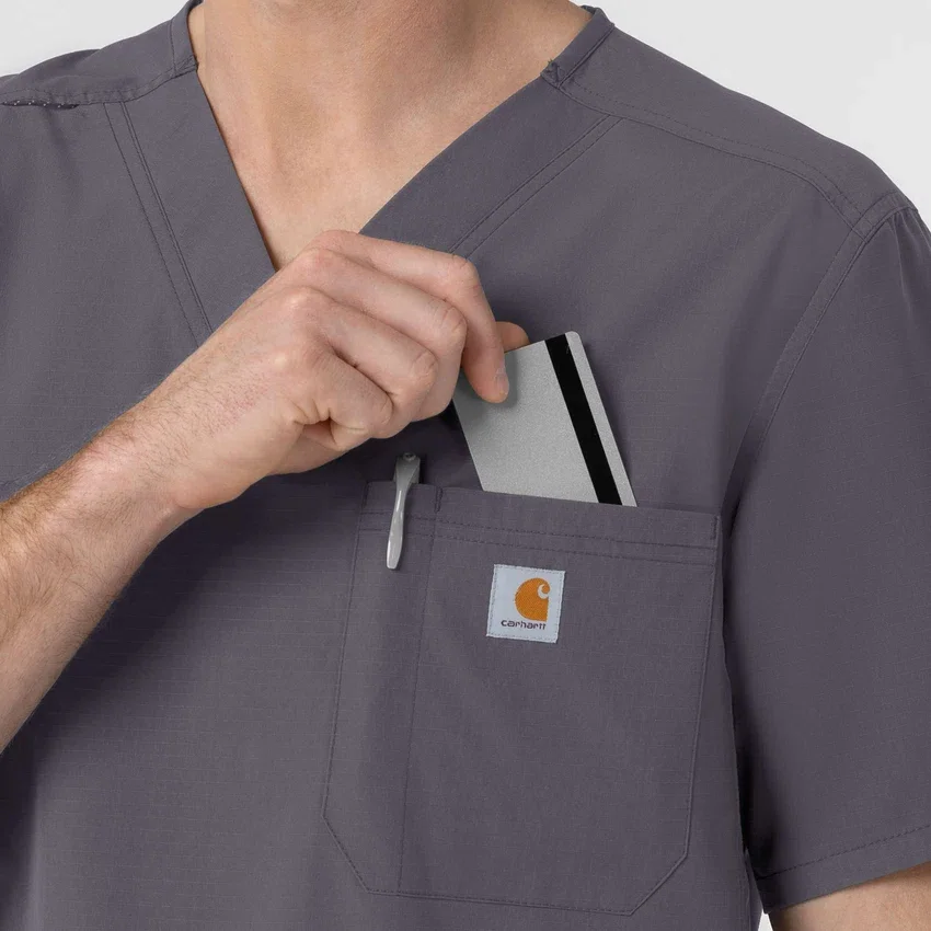 Rugged Flex Fld Ripstop-kittelbluse med V-hals