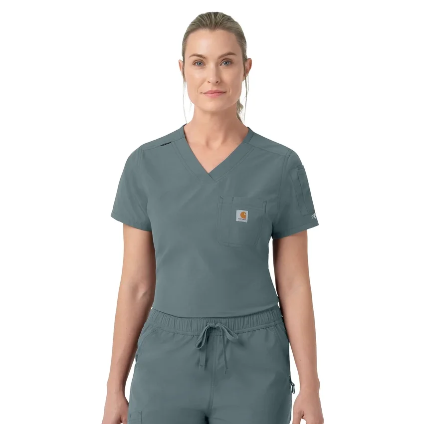Rugged Flex Fld Tuck-In-scrubbluse til kvinder