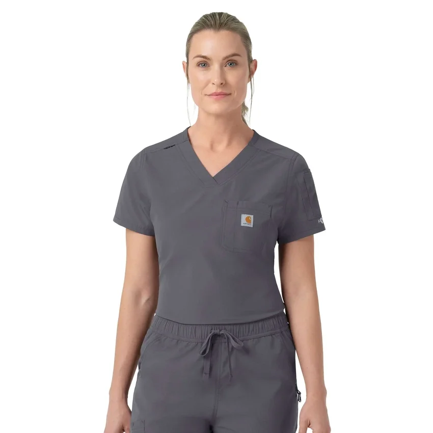Rugged Flex Fld Tuck-In-scrubbluse til kvinder