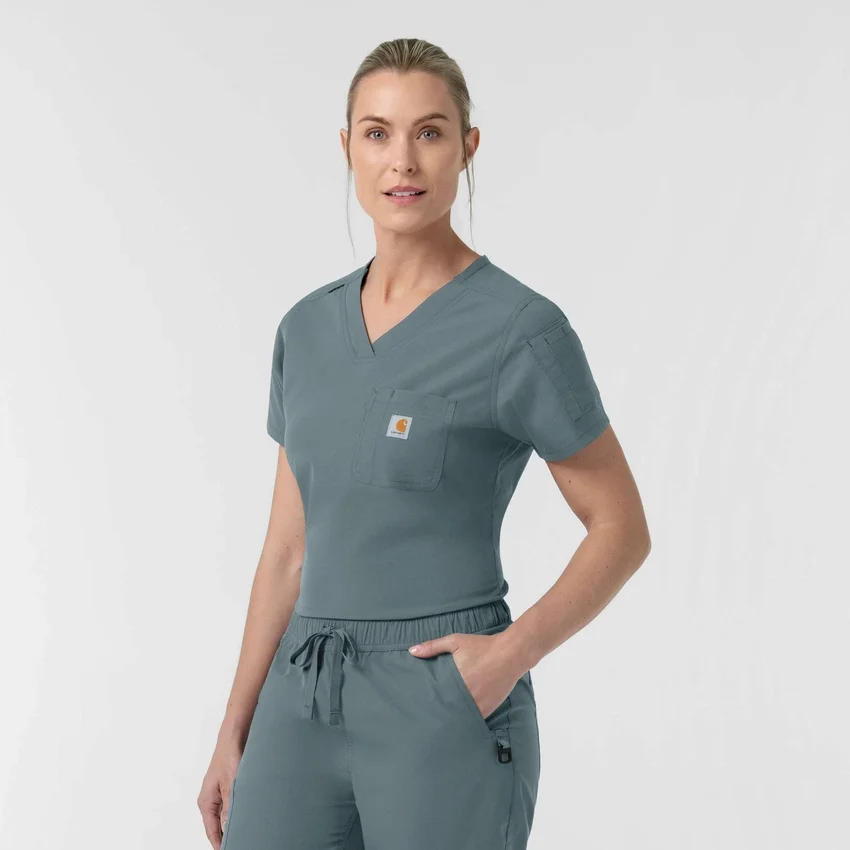 Rugged Flex Fld Tuck-In-scrubbluse til kvinder