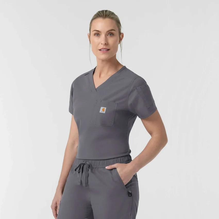 Rugged Flex Fld Tuck-In-scrubbluse til kvinder
