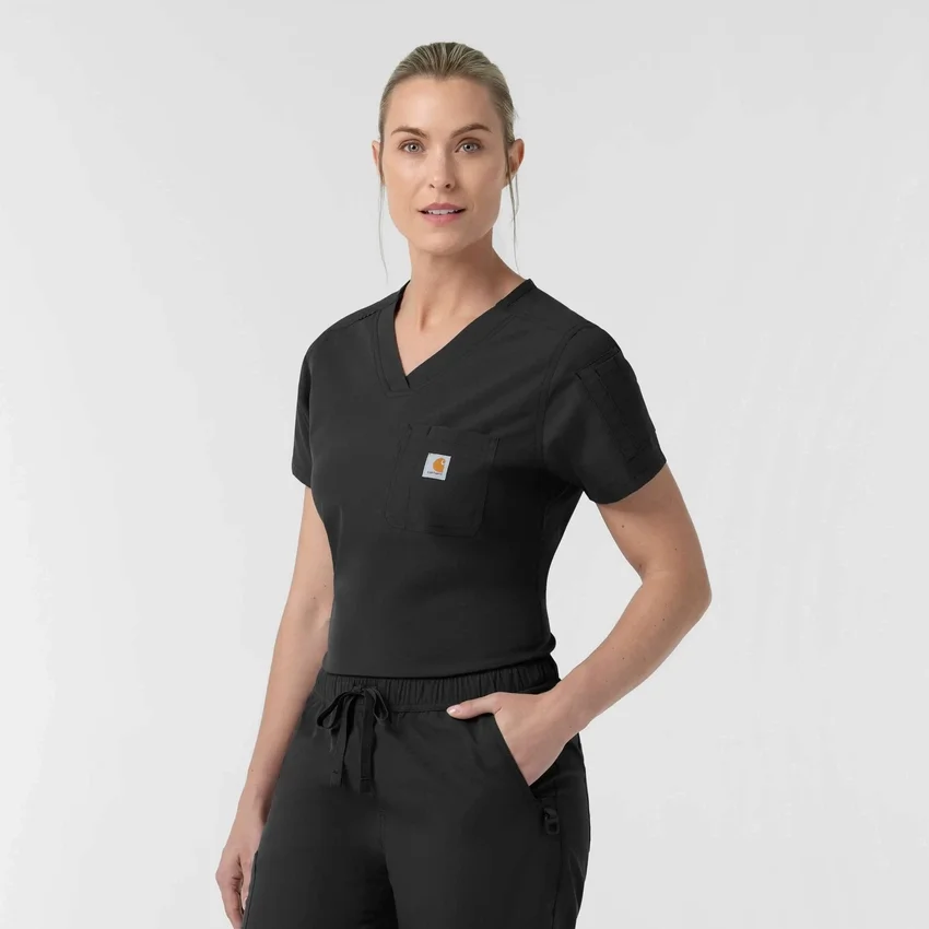 Rugged Flex Fld Tuck-In-scrubbluse til kvinder