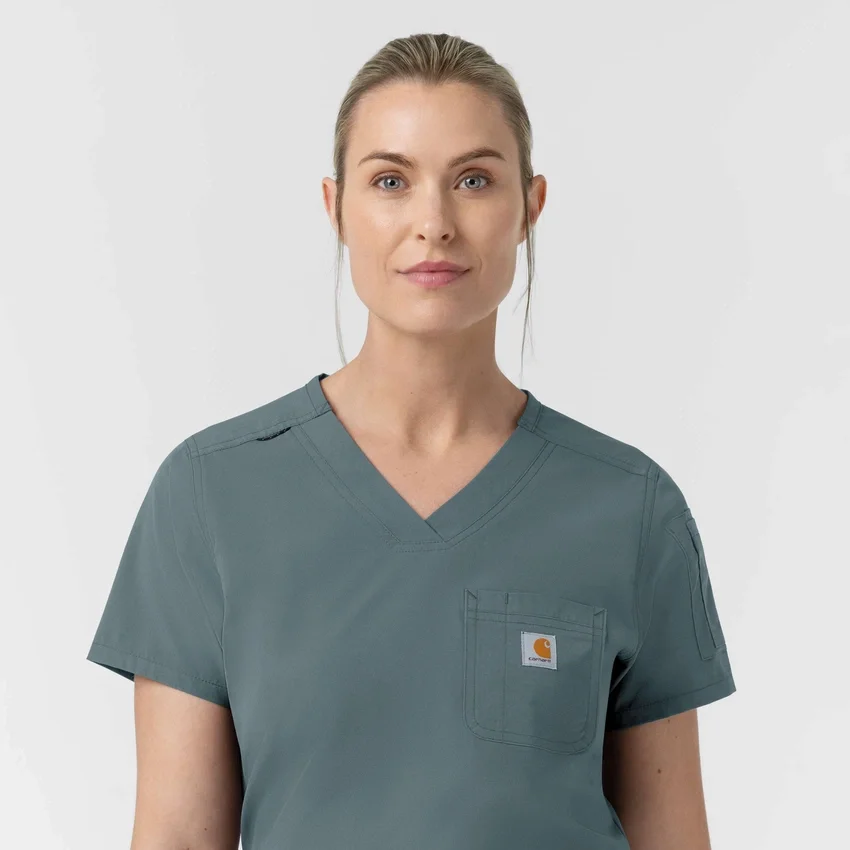 Rugged Flex Fld Tuck-In-scrubbluse til kvinder