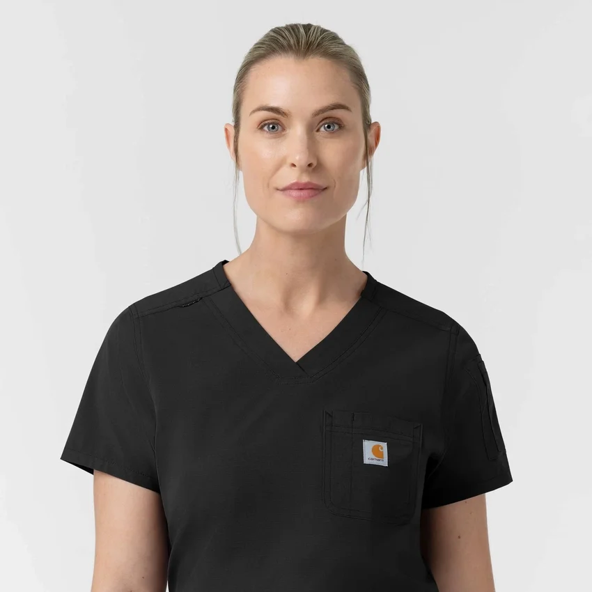 Rugged Flex Fld Tuck-In-scrubbluse til kvinder