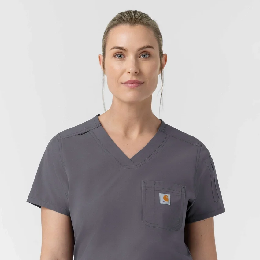 Rugged Flex Fld Tuck-In-scrubbluse til kvinder