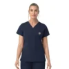 Rugged Flex Fld V-hals-scrubbluse til kvinder
