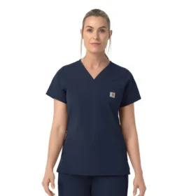 Rugged Flex Fld V-hals-scrubbluse til kvinder