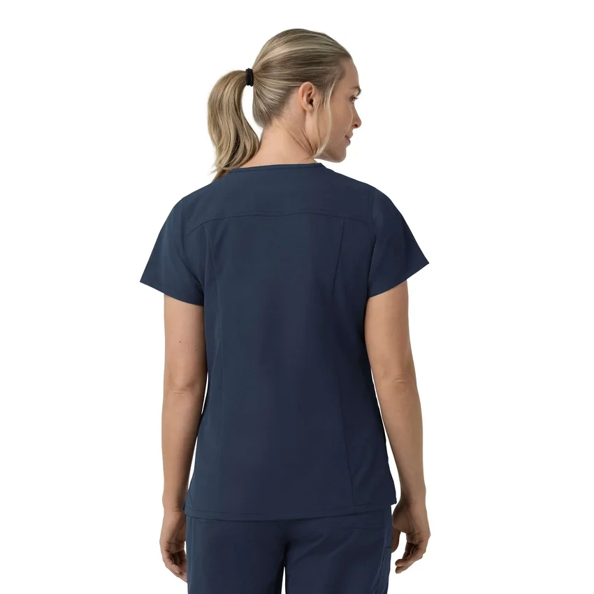Rugged Flex Fld V-hals-scrubbluse til kvinder