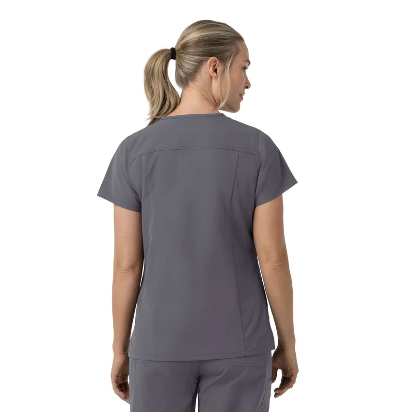 Rugged Flex Fld V-hals-scrubbluse til kvinder