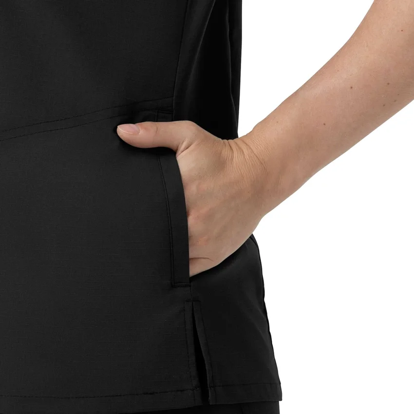Rugged Flex Fld V-hals-scrubbluse til kvinder
