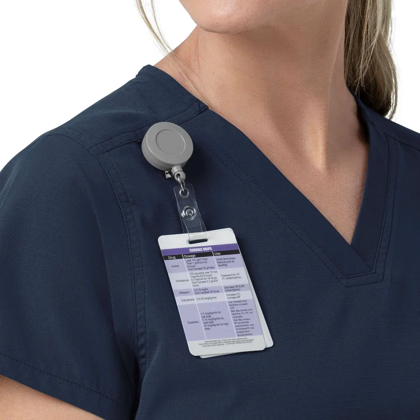 Rugged Flex Fld V-hals-scrubbluse til kvinder