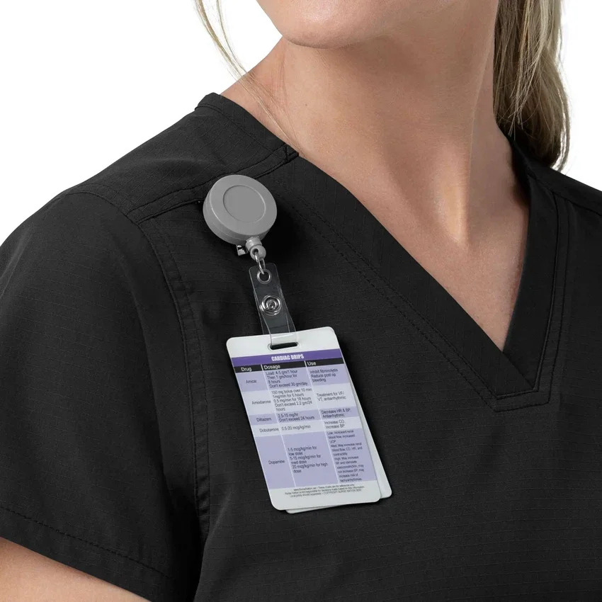 Rugged Flex Fld V-hals-scrubbluse til kvinder