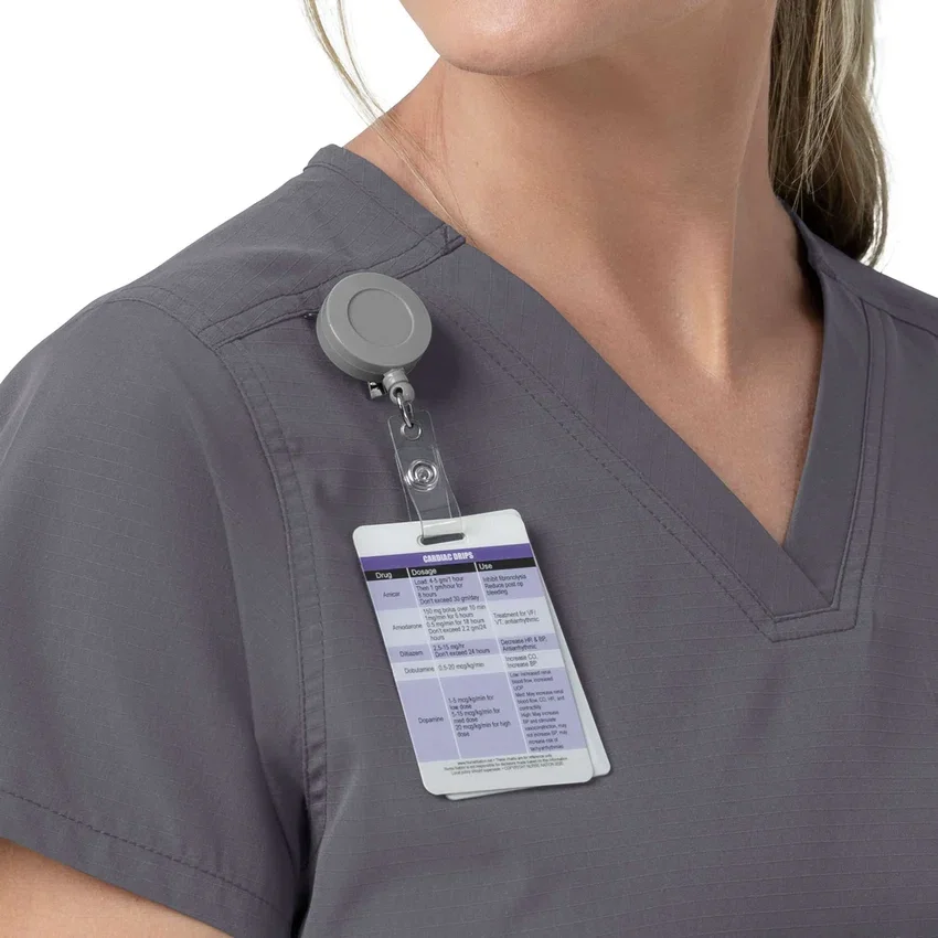 Rugged Flex Fld V-hals-scrubbluse til kvinder