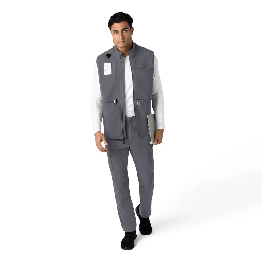 Rugged Flex® herre-vest i lamineret fleece