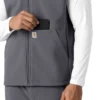 Rugged Flex® herre-vest i lamineret fleece