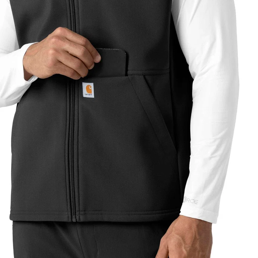 Rugged Flex® herre-vest i lamineret fleece