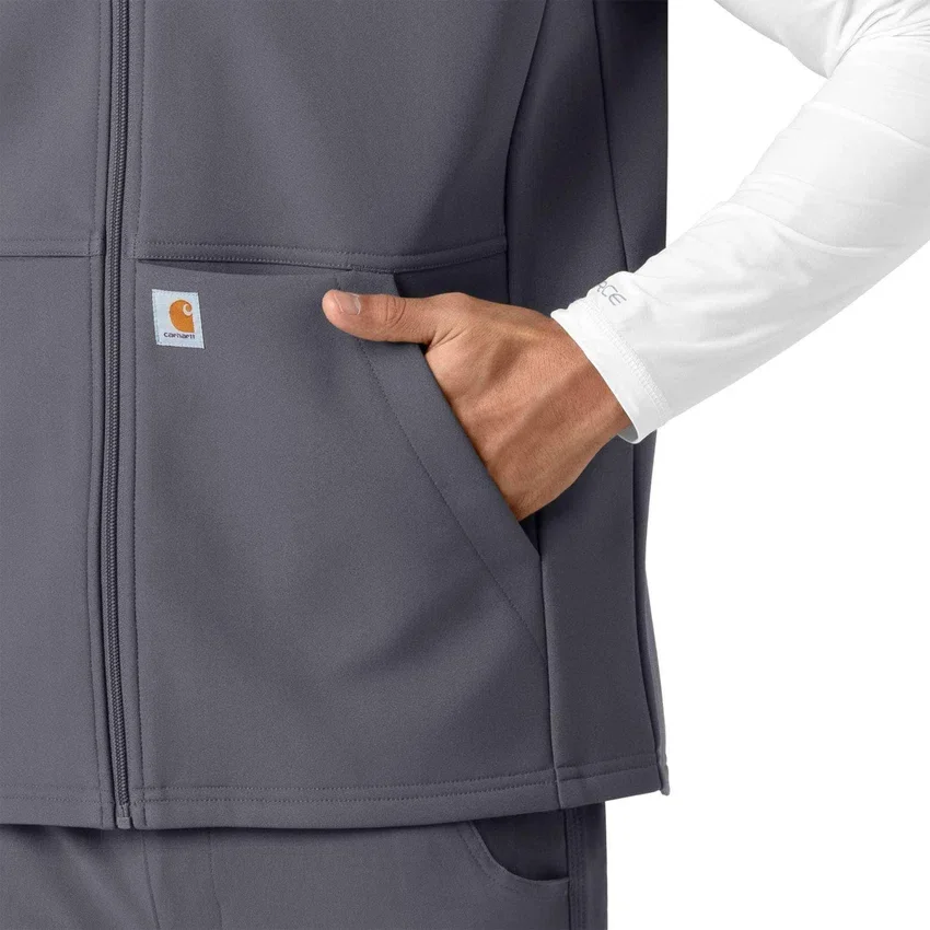 Rugged Flex® herre-vest i lamineret fleece