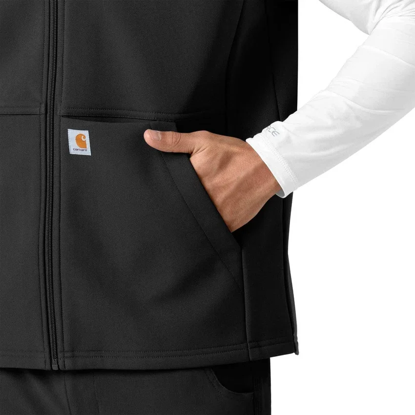 Rugged Flex® herre-vest i lamineret fleece