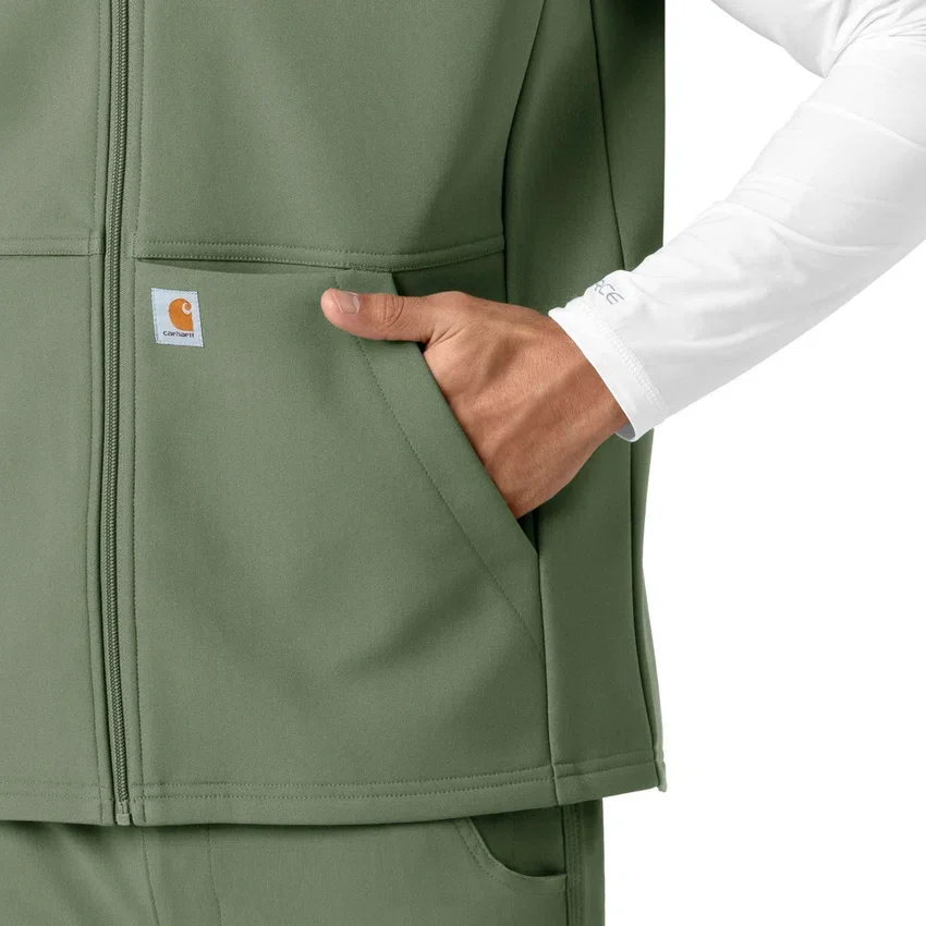Rugged Flex® herre-vest i lamineret fleece