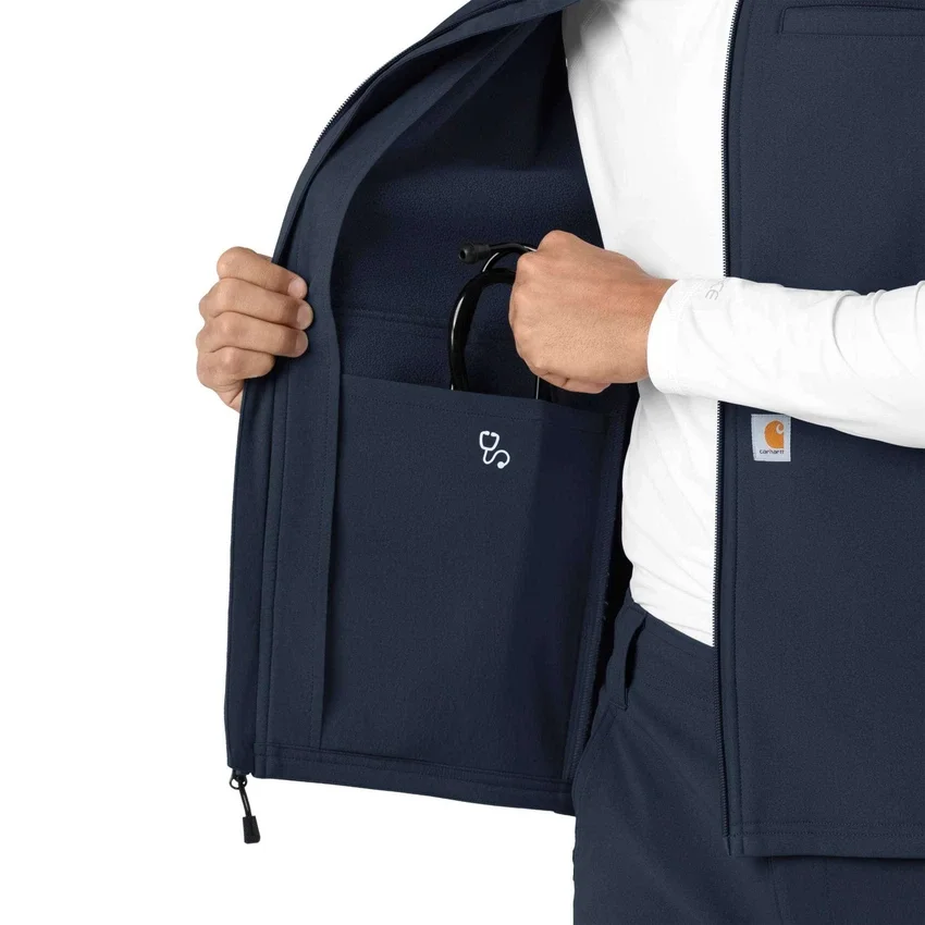 Rugged Flex® herre-vest i lamineret fleece
