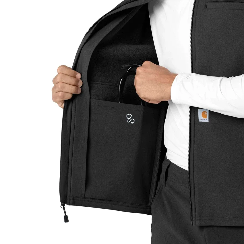 Rugged Flex® herre-vest i lamineret fleece