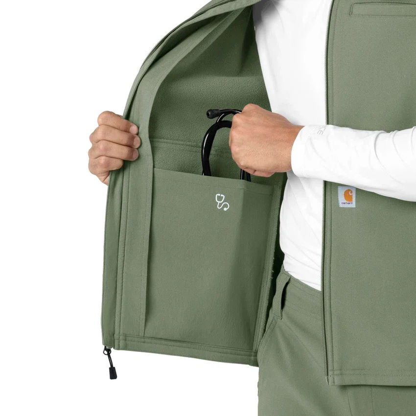 Rugged Flex® herre-vest i lamineret fleece