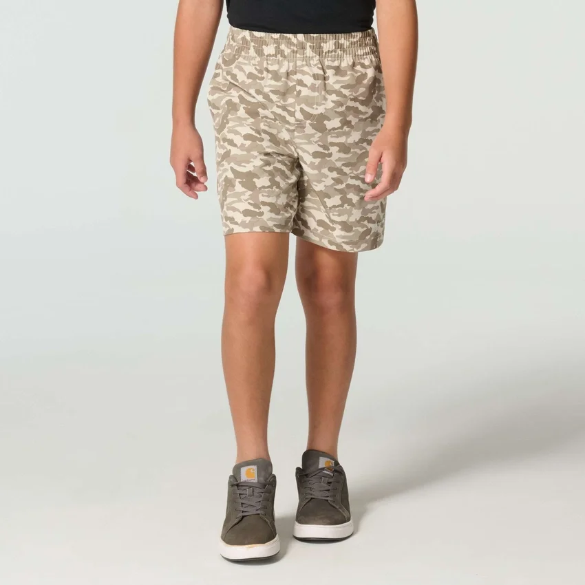 Rugged Flex™ Ripstop Camo-shorts med elastisk linning til drenge (børn)