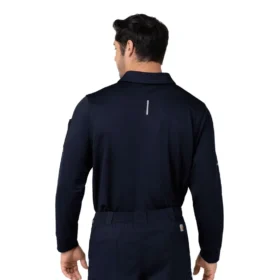 Rugged Flex® Rscu Heavyweight langærmet polo-scrub-bluse med løse ærmer