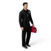 Rugged Flex® Rscu Heavyweight langærmet polo-scrub-bluse med løse ærmer