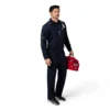 Rugged Flex® Rscu Heavyweight langærmet polo-scrub-bluse med løse ærmer