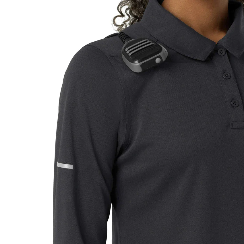 Rugged Flex® Rscu Heavyweight langærmet polo-scrub-bluse til kvinder