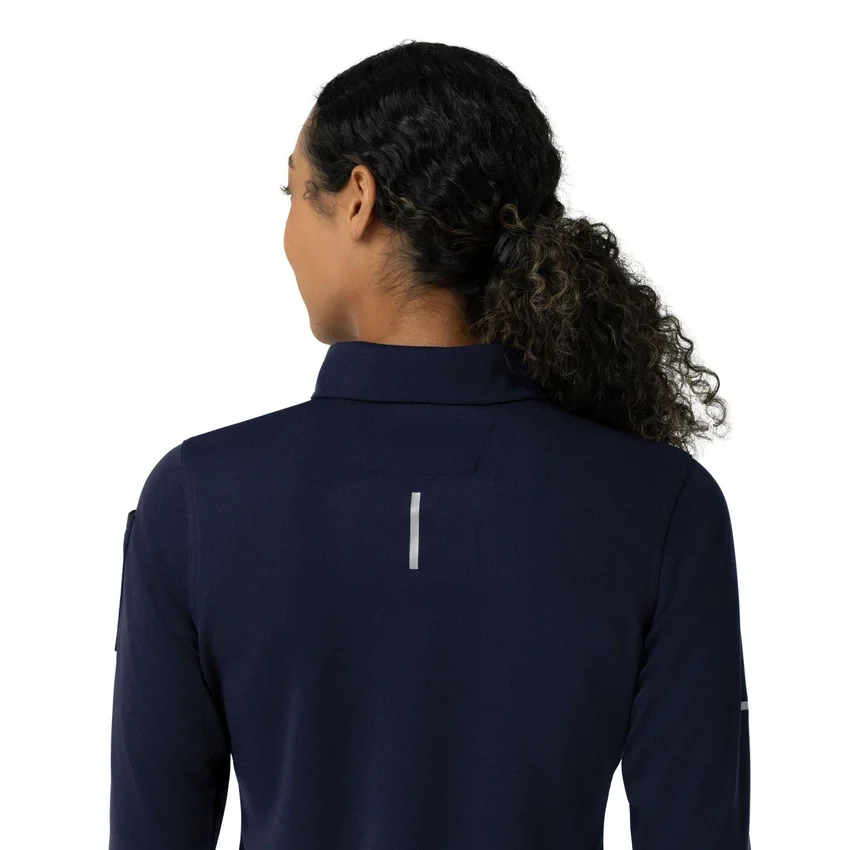 Rugged Flex® Rscu Heavyweight langærmet polo-scrub-bluse til kvinder
