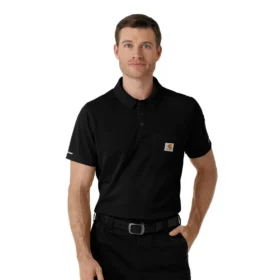Rugged Flex® Rscu letvægts polo-scrub-bluse med korte løse ærmer
