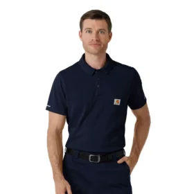 Rugged Flex® Rscu letvægts polo-scrub-bluse med korte løse ærmer