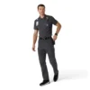 Rugged Flex® Rscu letvægts polo-scrub-bluse med korte løse ærmer